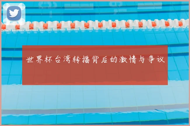 世界杯台湾转播背后的激情与争议